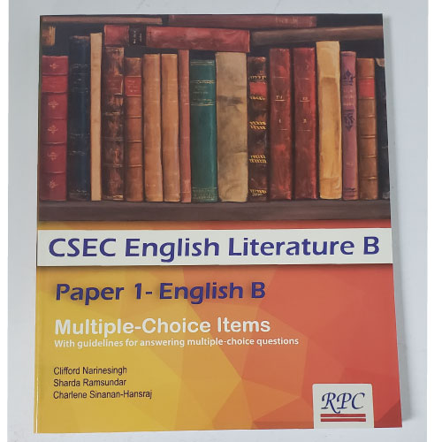 CSEC English Literature B - Paper 1 English B - Multiple Choice Items ...